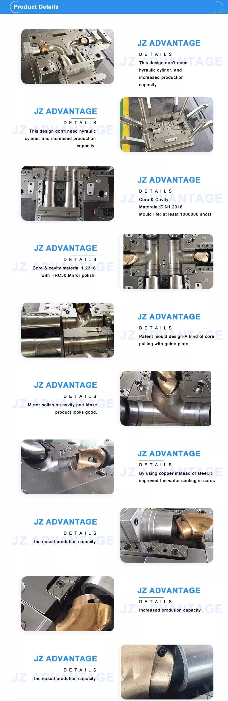 Injection Plastic PPR Pipe Fitting Mould (JZ-P-C-02-008)